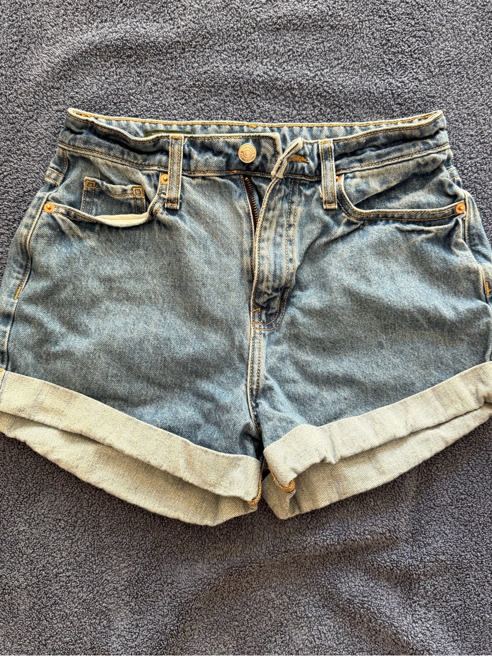 wild fable Rolled Hem Light Blue Denim Shorts